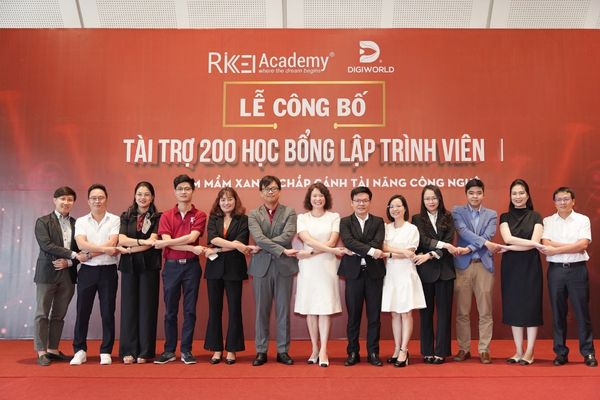 Chắp cánh tài năng công nghệ cùng 200 học bổng lập trình viên được tài trợ bởi Rikkei Academy và Digiworld